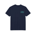 White or Navy Performance Logo Tee