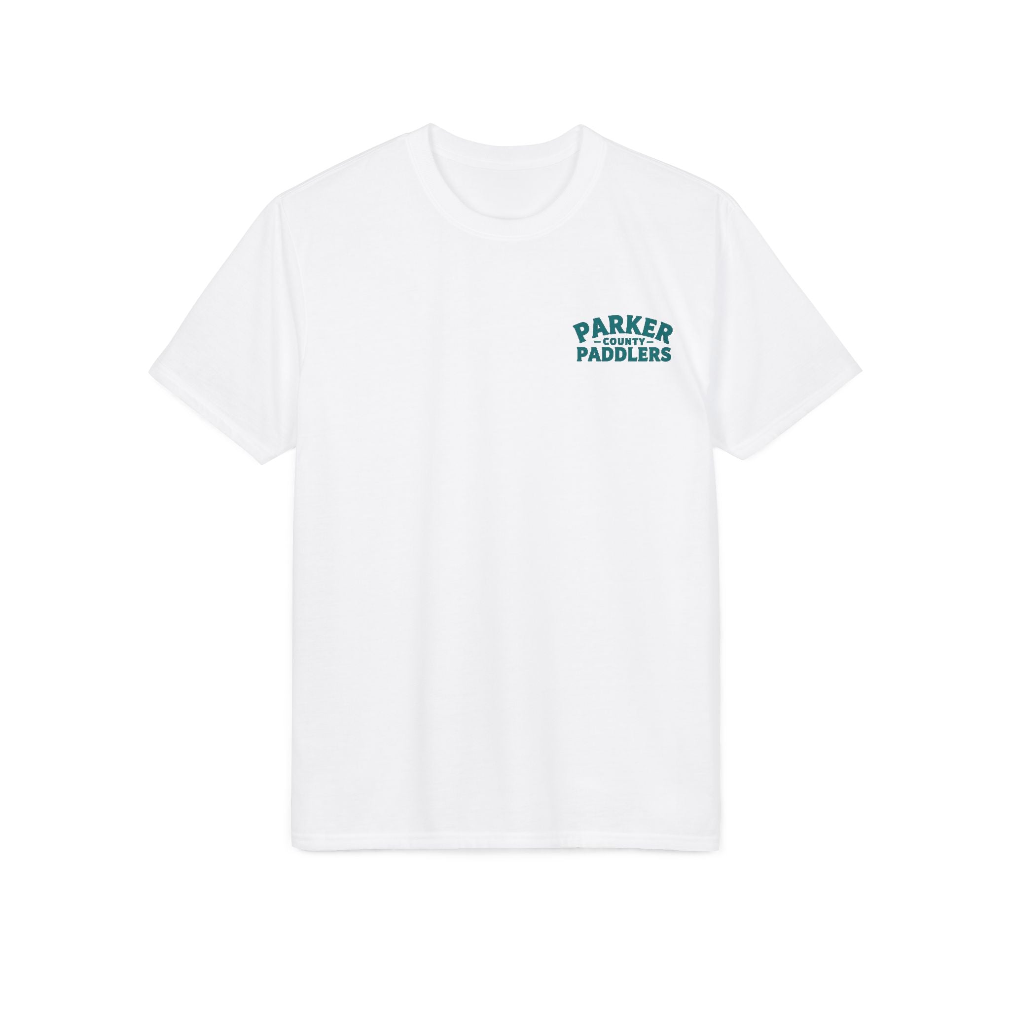 White or Navy Performance Logo Tee